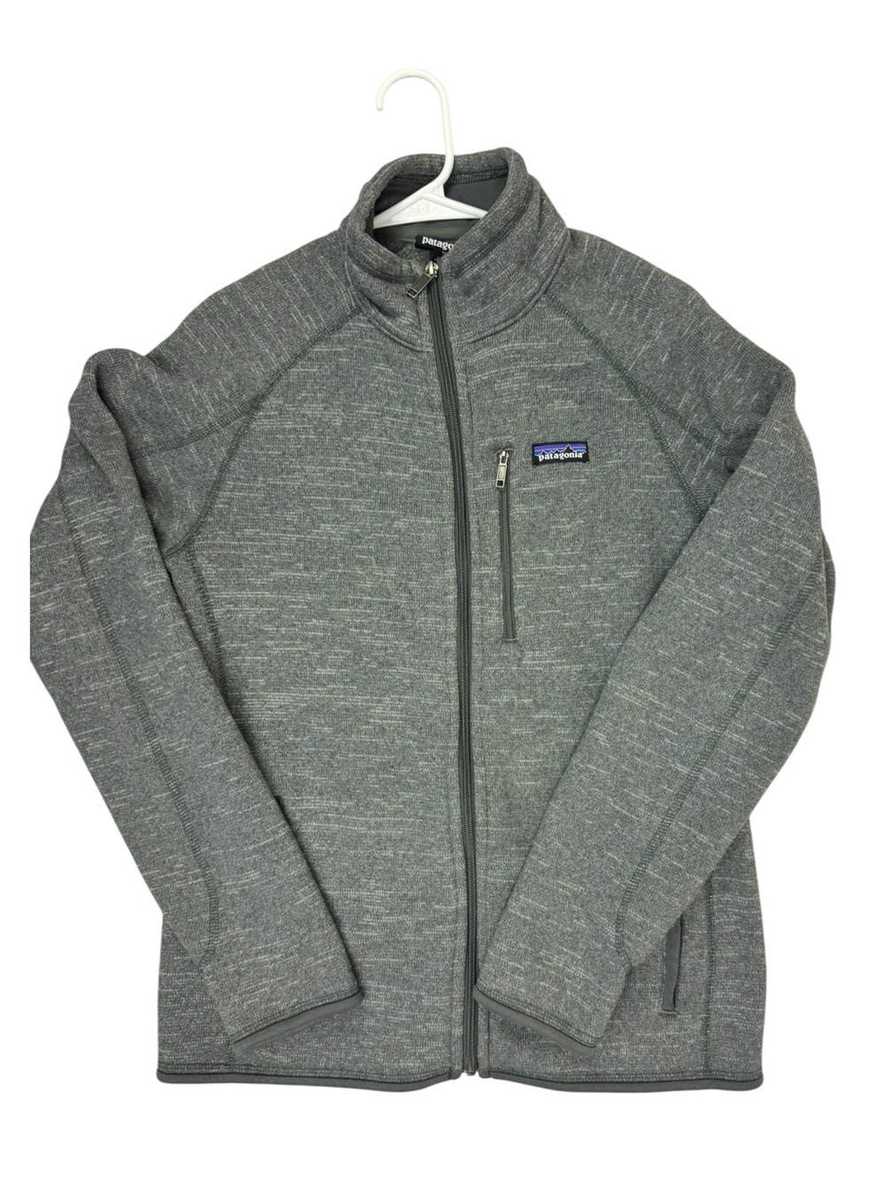 Patagonia men's Better Sweater gray fleece jacket size M